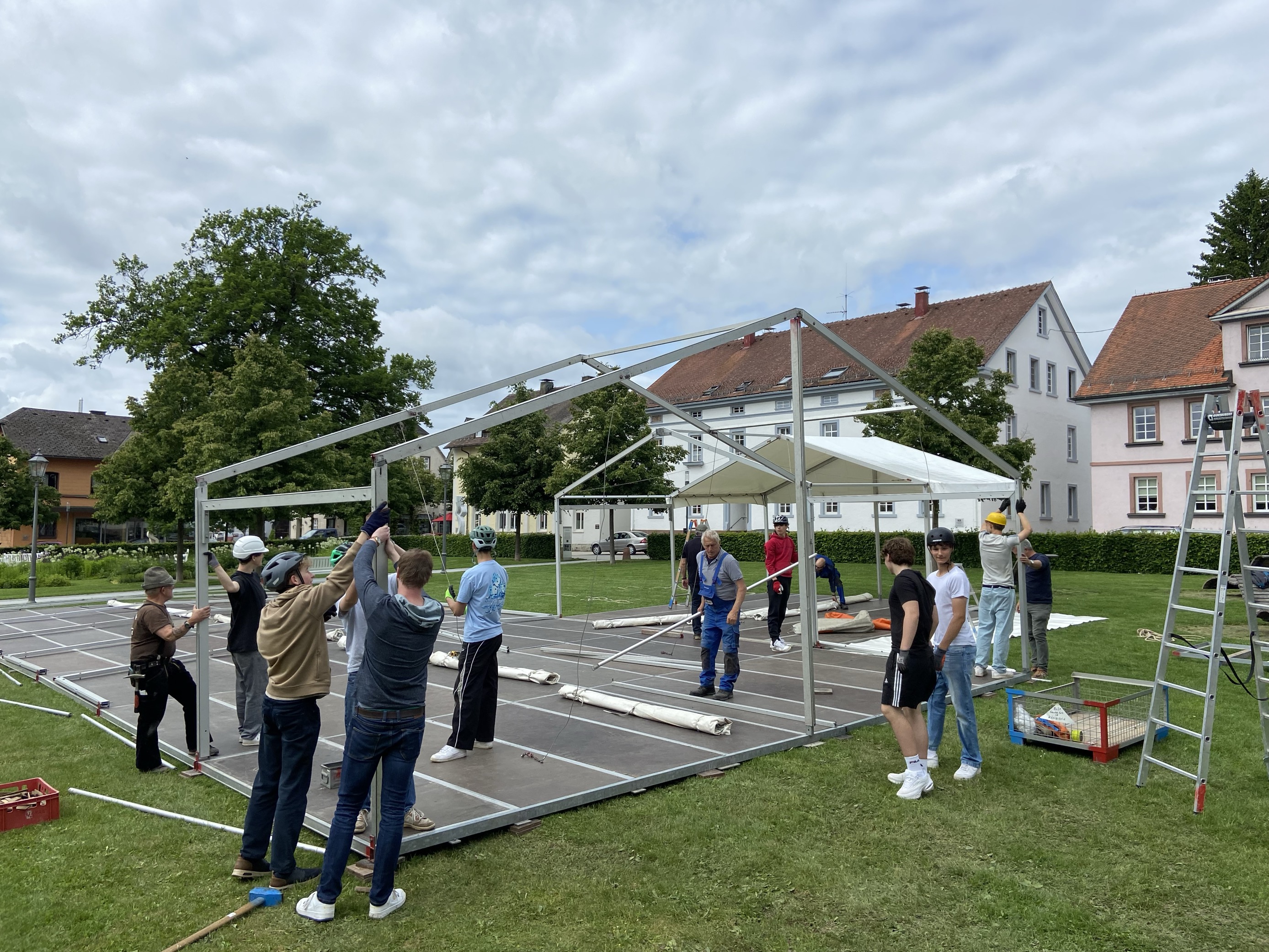 Realschüler helfen tatkräftig beim Bläsertag