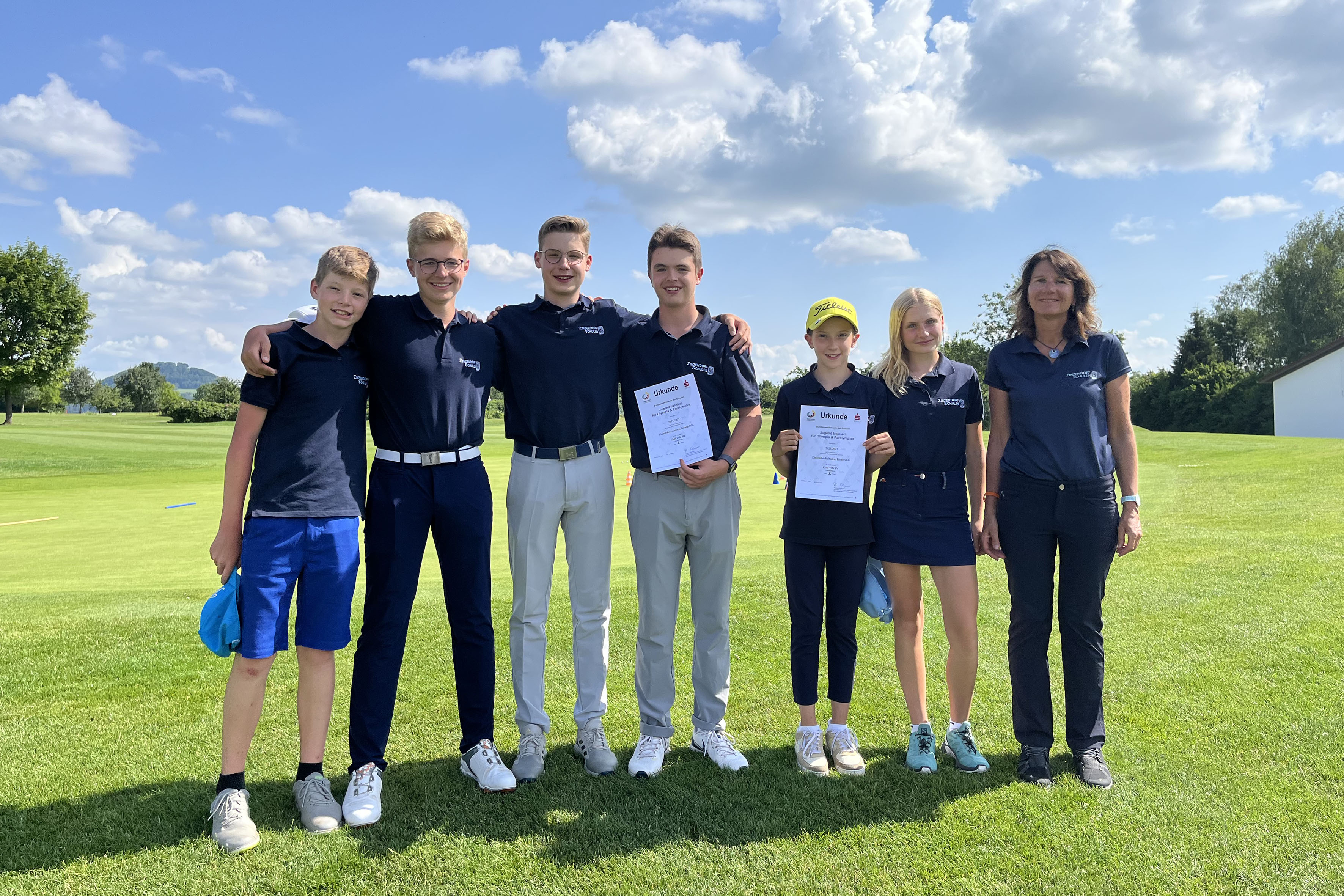 Jugend trainiert: Zinzendorf-Golf-Teams landesweit auf Platz 3