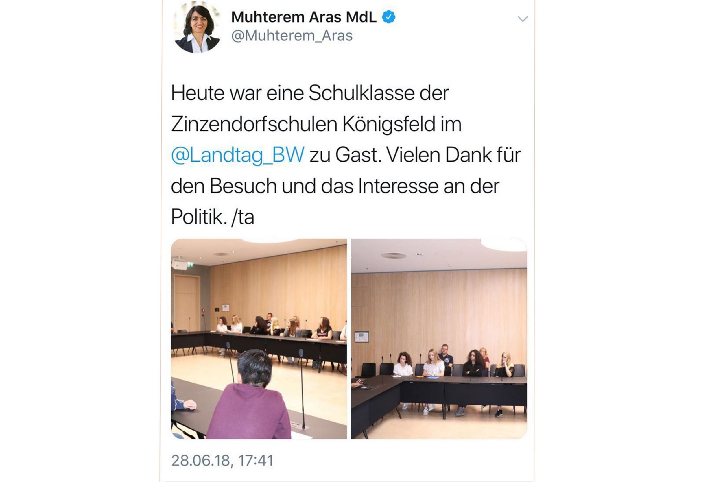 Elftklässler treffen Landtagspräsidentin