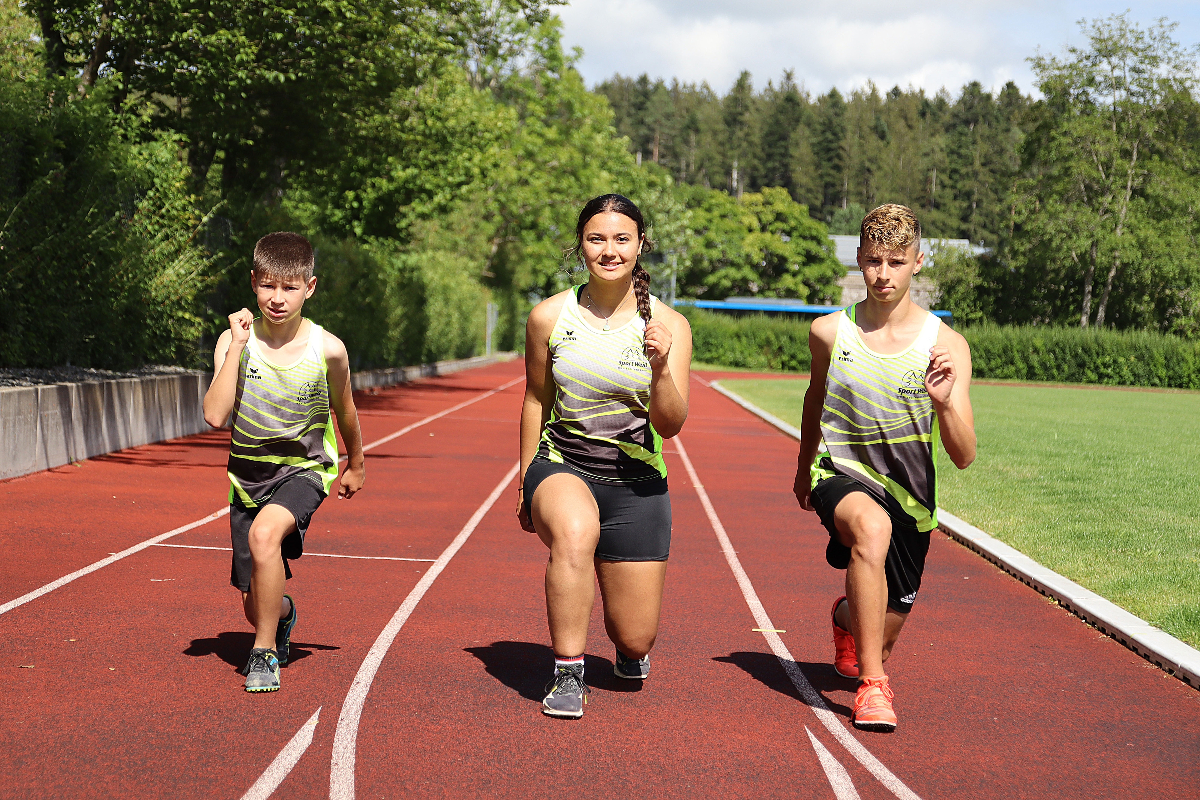 Drei vielversprechende Talente bereichern die Leichtathletik-AG der Zinzendorfschulen 