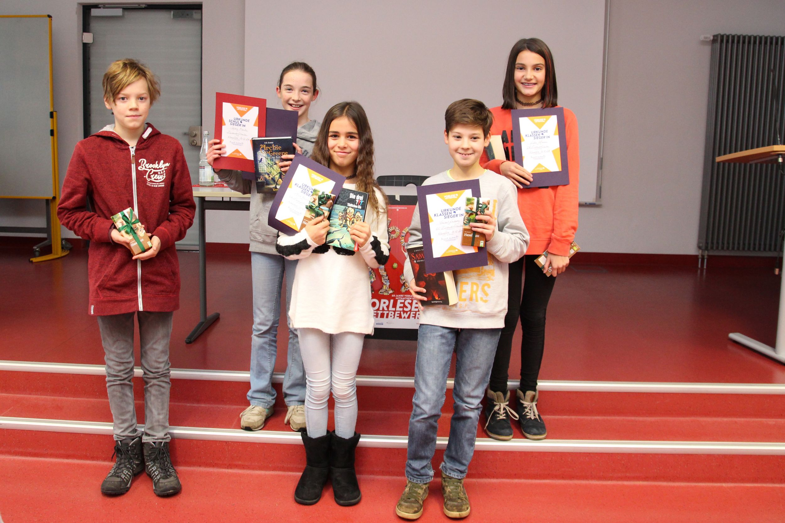 Sophia (6b) gewinnt Vorlesewettbewerb